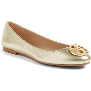 Tory Burch Claire ballerina flat Metallic gold